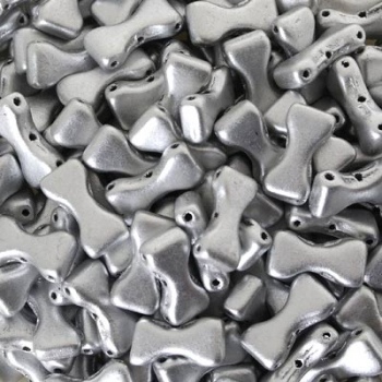Perline Bow Tie Aluminium 12x6mm