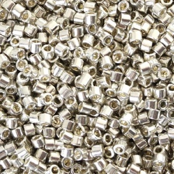 Perline Delica Miyuki 10/0 Metallic Galvanized Silver