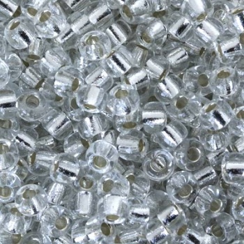 Perline Rocailles Miyuki 5/0 Silver Lined Crystal