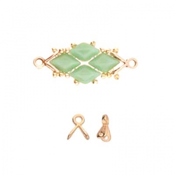 Triades-Terminale Per Perline Gemduo-Rose Gold 7x6mm