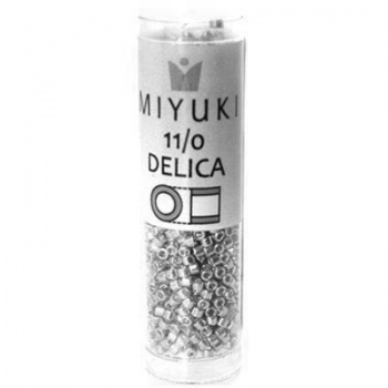 Perline Delica Miyuki 11/0 Duracoat Galvanized Silver