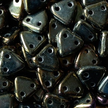 Perline Triangoli 6mm Iris Brown