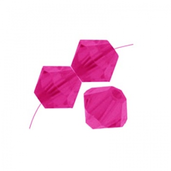 Bicono Preciosa Fuchsia 3mm