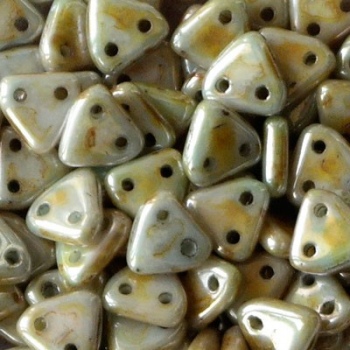 Perline Triangoli 6mm Opaque Luster Ultra Green