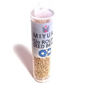 Perline Rocailles Miyuki 15/0 Duracoat Galvanized Gold Tubicino (8,2gr)