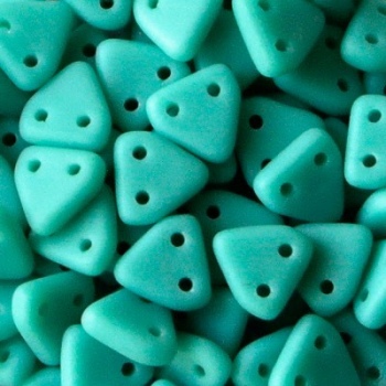Perline Triangoli 6mm Matte Turquoise