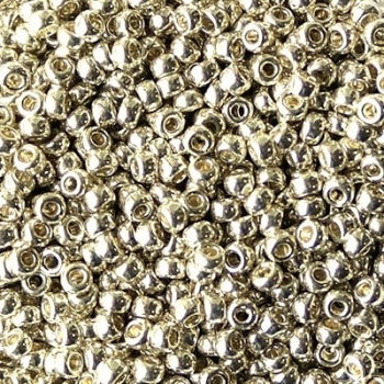 Perline Rocailles Miyuki 11/0 Galvanized Silver Tubicino (8,5gr)