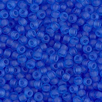 Perline Rocailles Miyuki 11/0 Matte Transparent Light Sapphire
