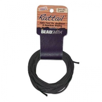 Cordoncino Coda Di Topo Black 2mm-Prima Scelta