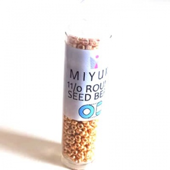 Perline Rocailles Miyuki 11/0 Galvanized Yellow Gold Tubicino (8,5gr)