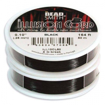 Filo Illusion Cord Black Misura 0,25mm