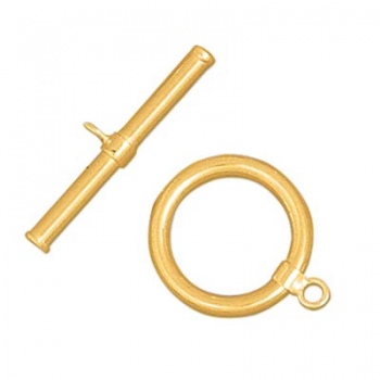 Chiusura T-Bar Dorata 14mm