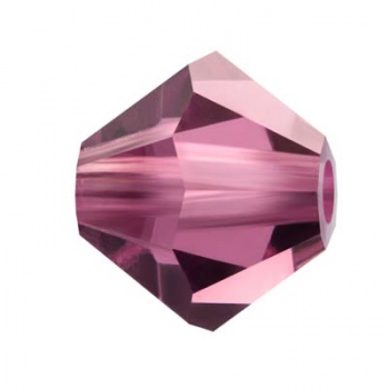 Bicono Preciosa  Amethyst 4mm