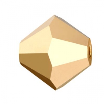 Bicono Preciosa 4mm Crystal Aurum Full