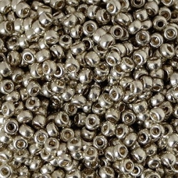 Perline Rocailles Miyuki 11/0       Duracoat Galvanized Silver Tubicino(8,5gr)