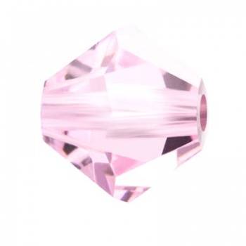 Bicono Preciosa Light Rose 4mm