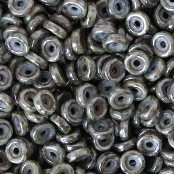 Perline Wheel-Chalk Blue Glaze-6mm