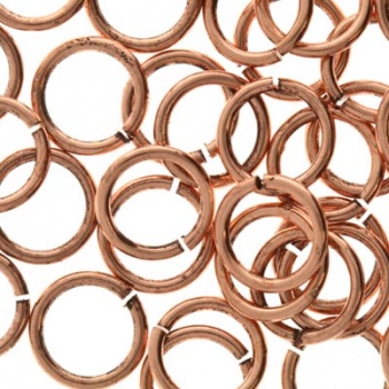Anellino Aperto Rame 8mm            Diametro 1,02mm(18pz)