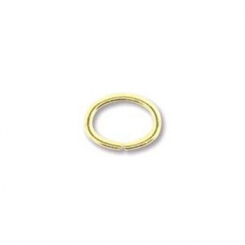 Anellino Aperto Ovale Dorato 6x8mm  Diametro 1,27mm