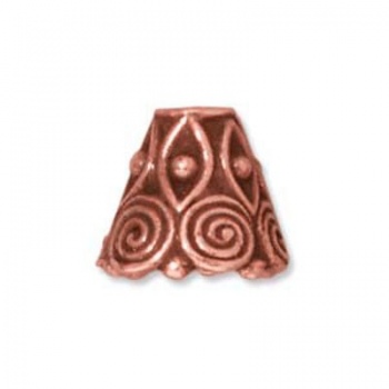 Cono Con Spirale Rame Anticato 9,5mm