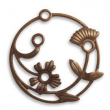 Link Cerchio Ottone Naturale 30mm