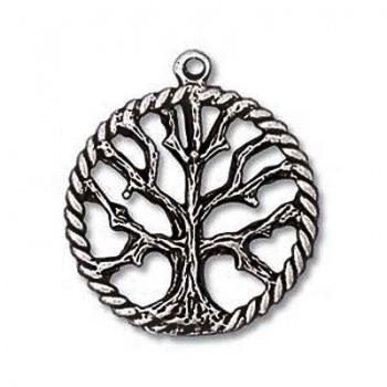 Charm Albero Della Vita Argentato Anticato 20mm