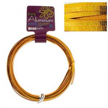 Filo Alluminio Piatto Oro Embossed 3mm