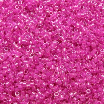 Perline Delica Miyuki 11/0 Lined Sparkling Dark Pink