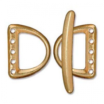 Chiusura T-Bar 5 Fili Dorata 20mm