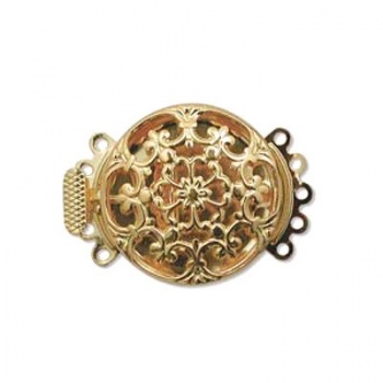 Chiusura Filigrana Dorata 5 Fili 22mm